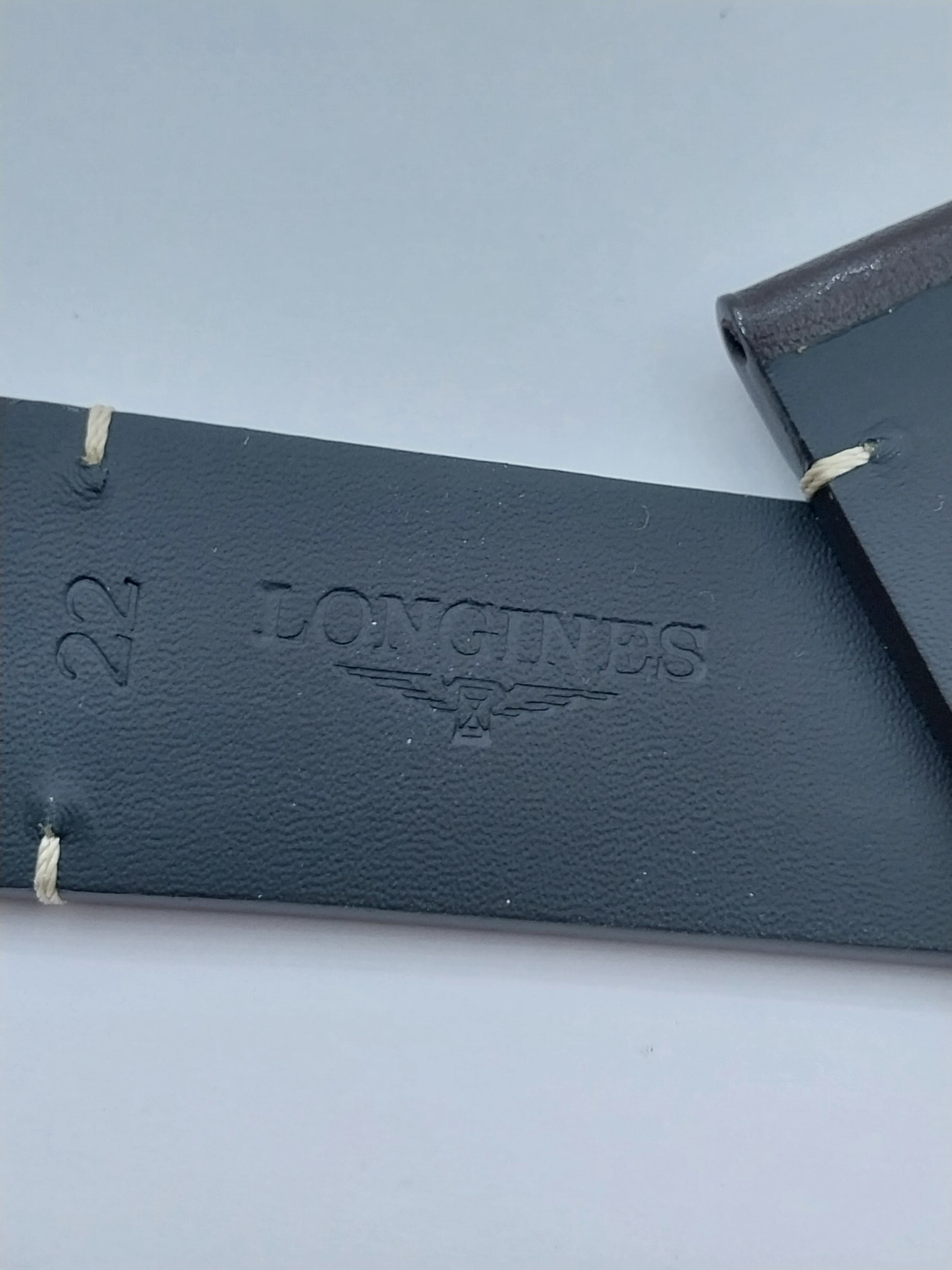 Longines Legend Diver Original 22 mm Brown Leather Strap with pin Buckle L682160588