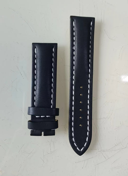 Breitling 22 mm black leather strap 435X