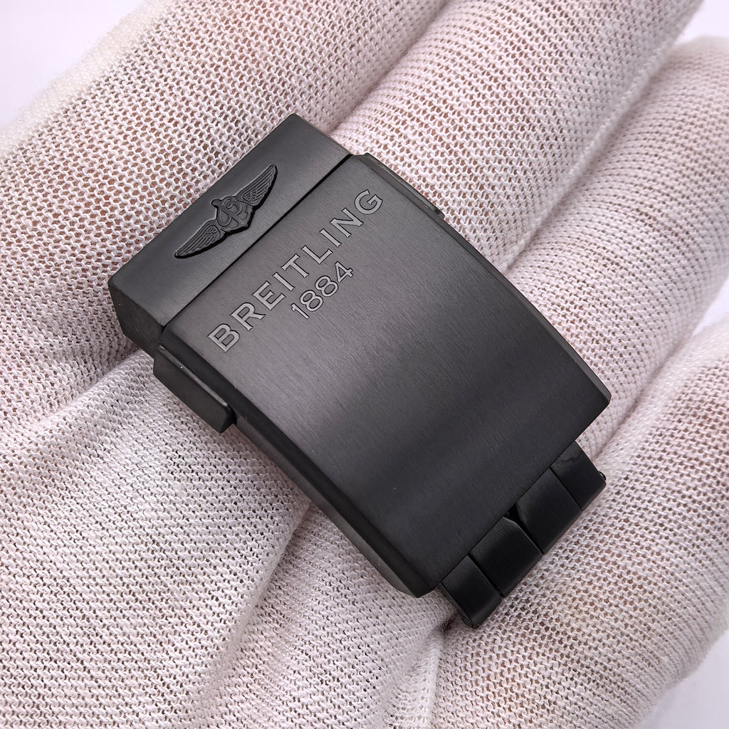 Breitling black deployment buckle 20 mm  for silicone and rubber straps