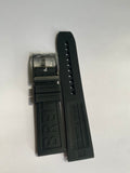 Breitling 22-20 mm black rubber strap with black pin buckle 152S