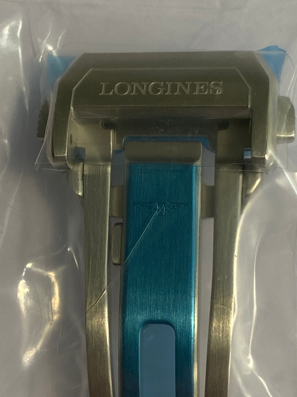 Longines Original Spirit Zulu Time Silver Folding Deployment Buckle 18 mm   L639165902