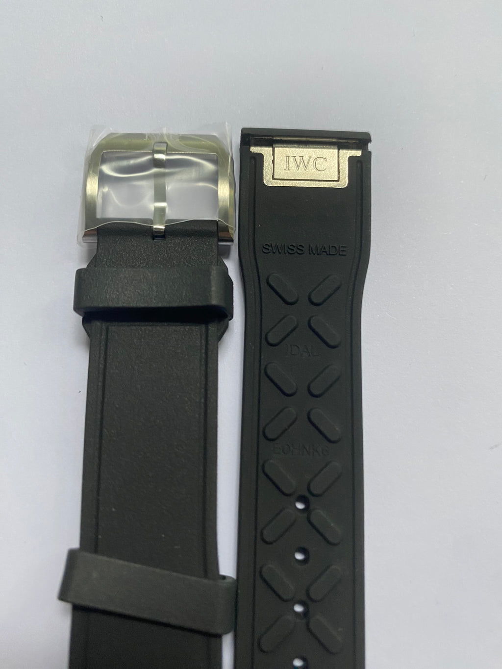 IWC Original 20mm Black Easy Change Rubber Strap with pin buckle