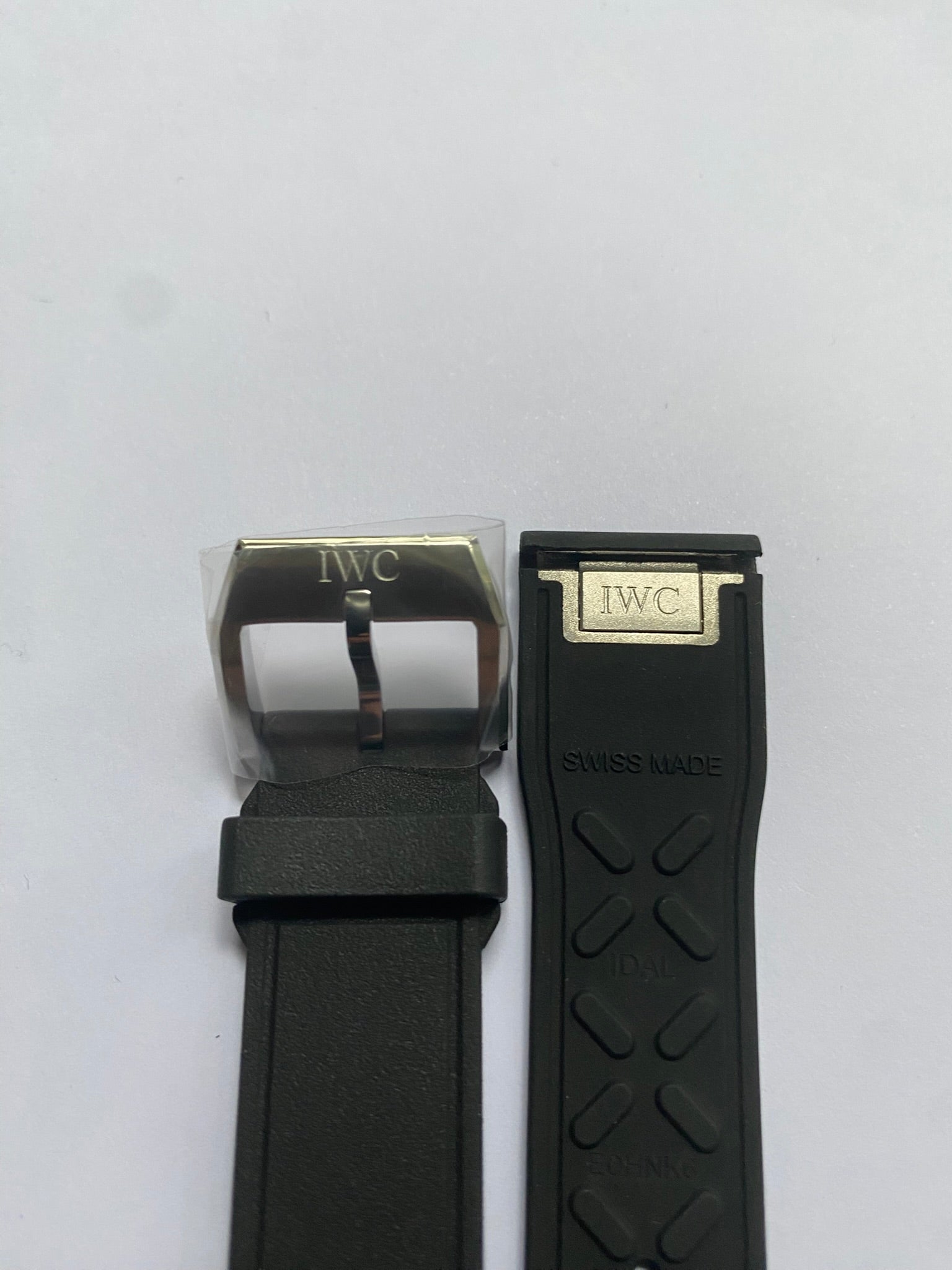 IWC Original 20mm Black Easy Change Rubber Strap with pin buckle
