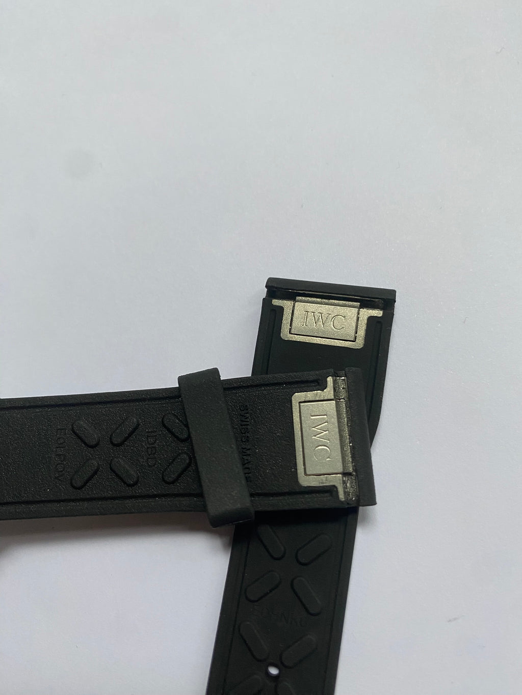 IWC Original 20mm Black Easy Change Rubber Strap with pin buckle