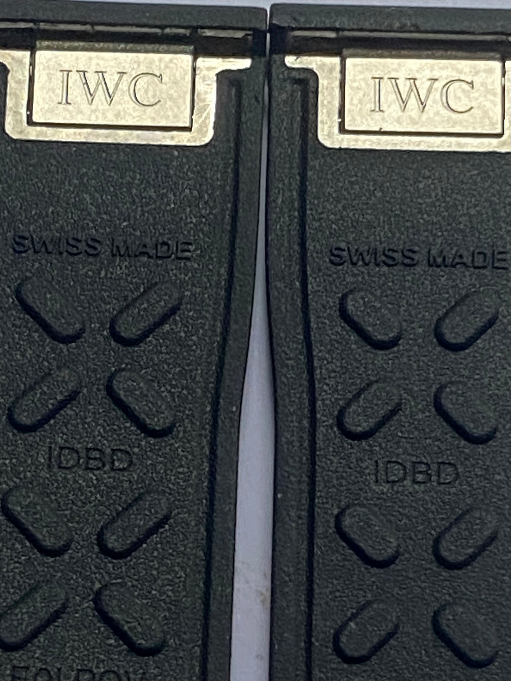 IWC Original 20mm Black Easy Change Rubber Strap with pin buckle