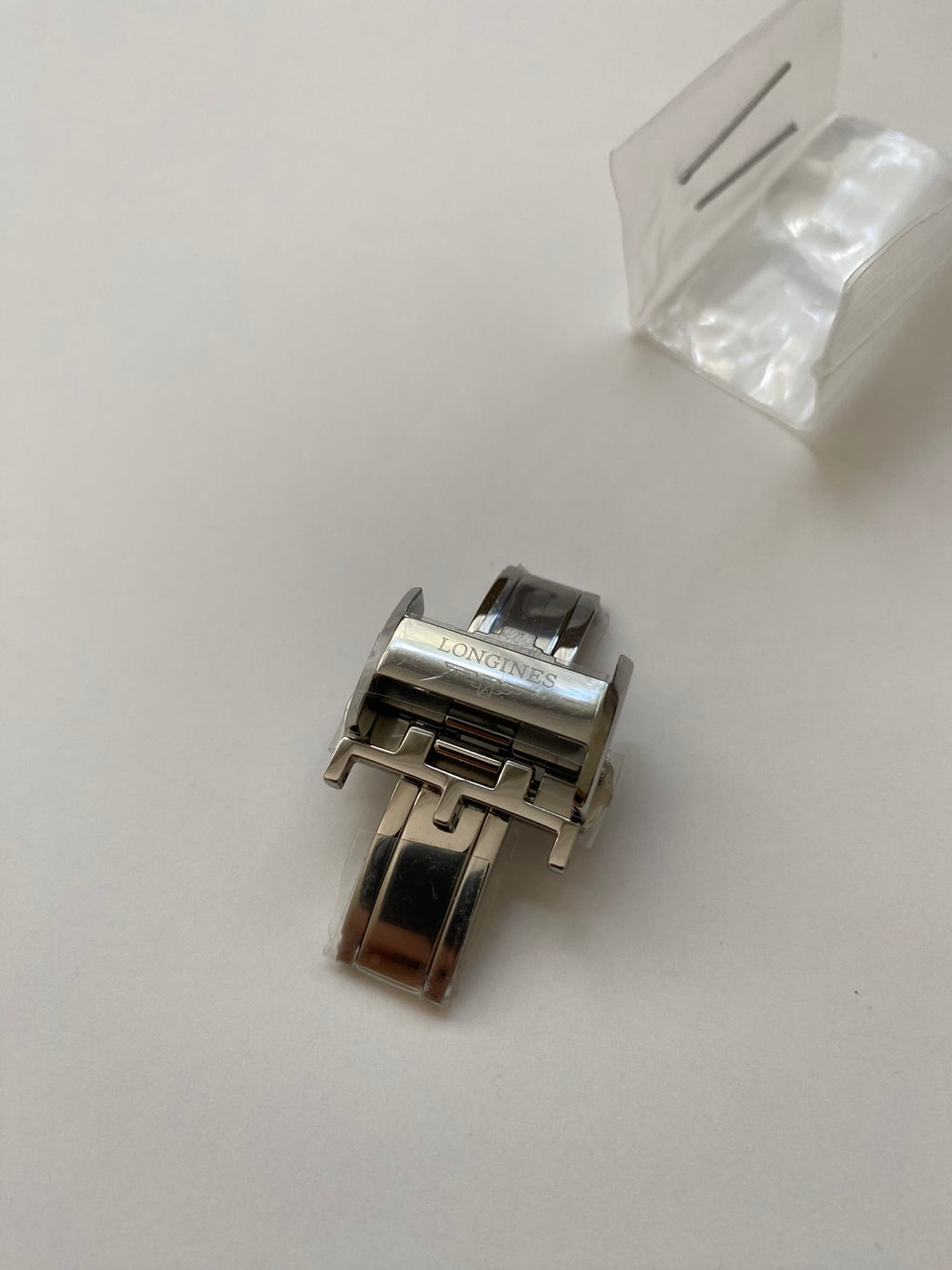 Longines oem silver deployment buckle 18 mm L682119706