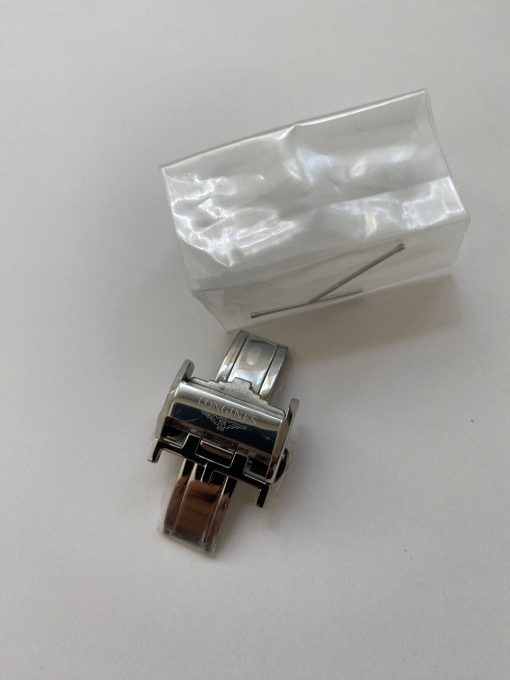 Longines oem silver deployment buckle 18 mm L682119706