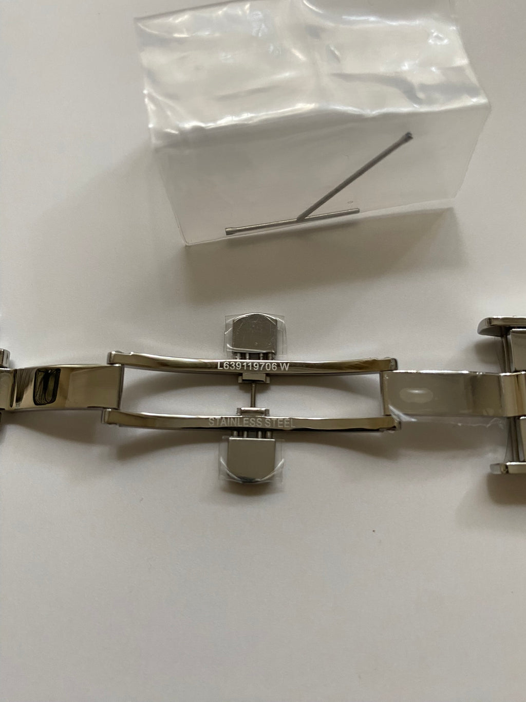 Longines oem silver deployment buckle 18 mm L682119706