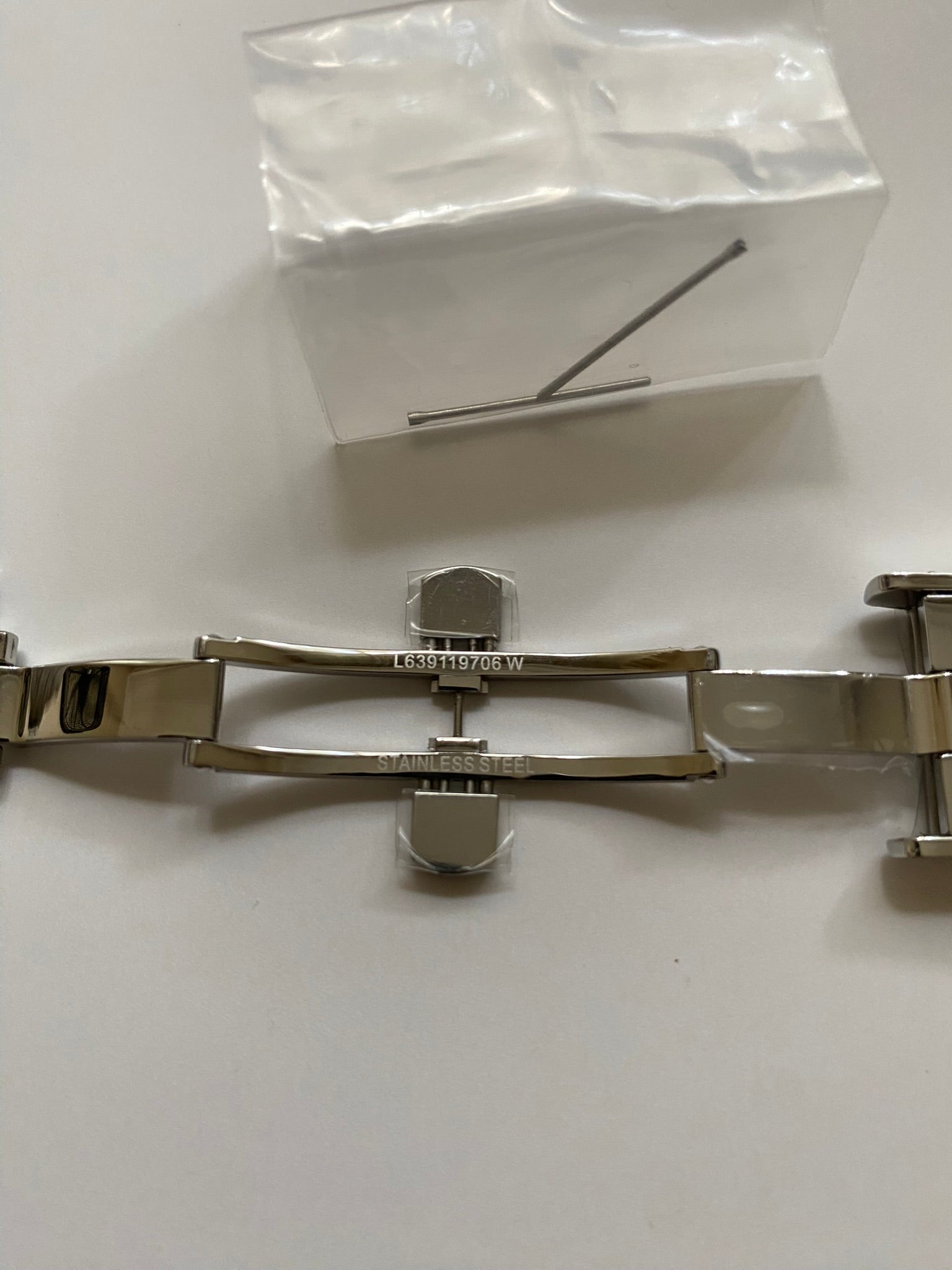 Longines oem silver deployment buckle 18 mm L682119706