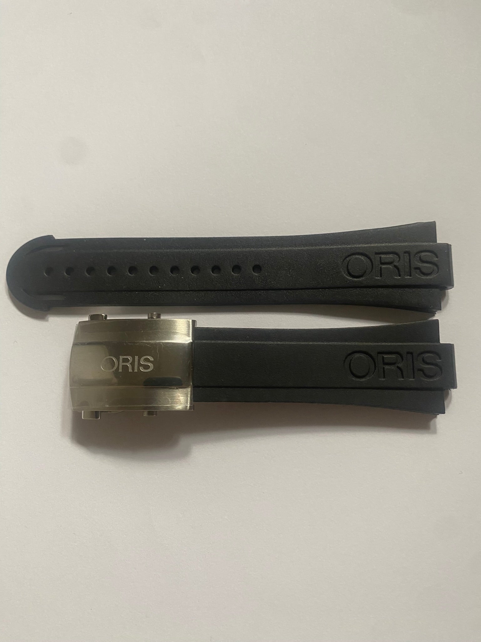 Oris Aquis 7653 Black 26 mm Rubber Strap with Deployment Buckle 0742634