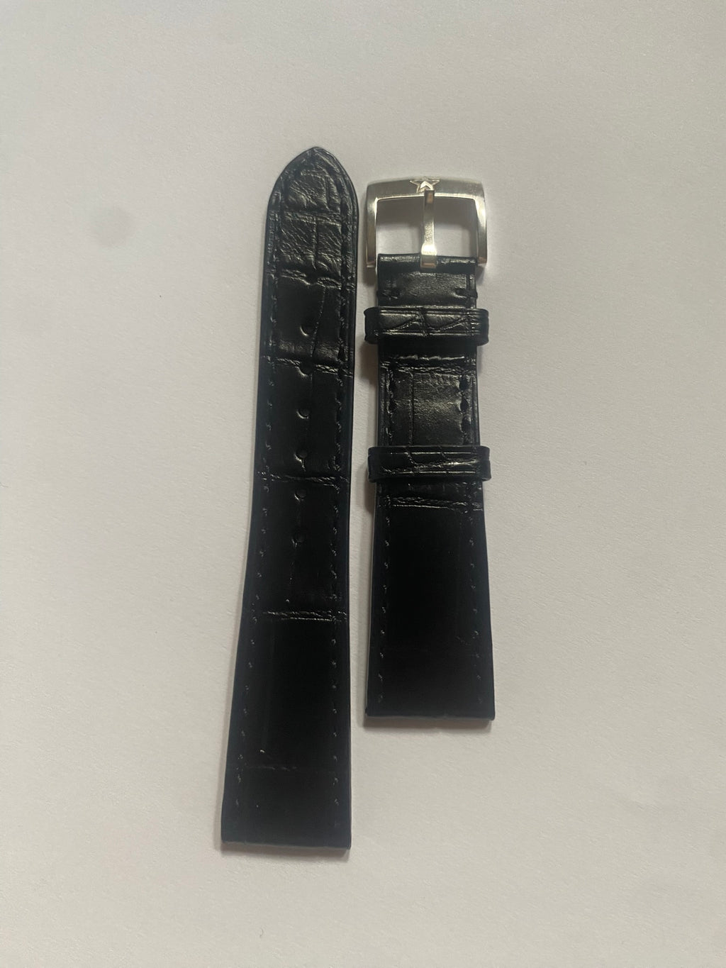Zenith  20 mm original black alligator leather strap with pin buckle