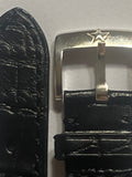 Zenith  20 mm original black alligator leather strap with pin buckle