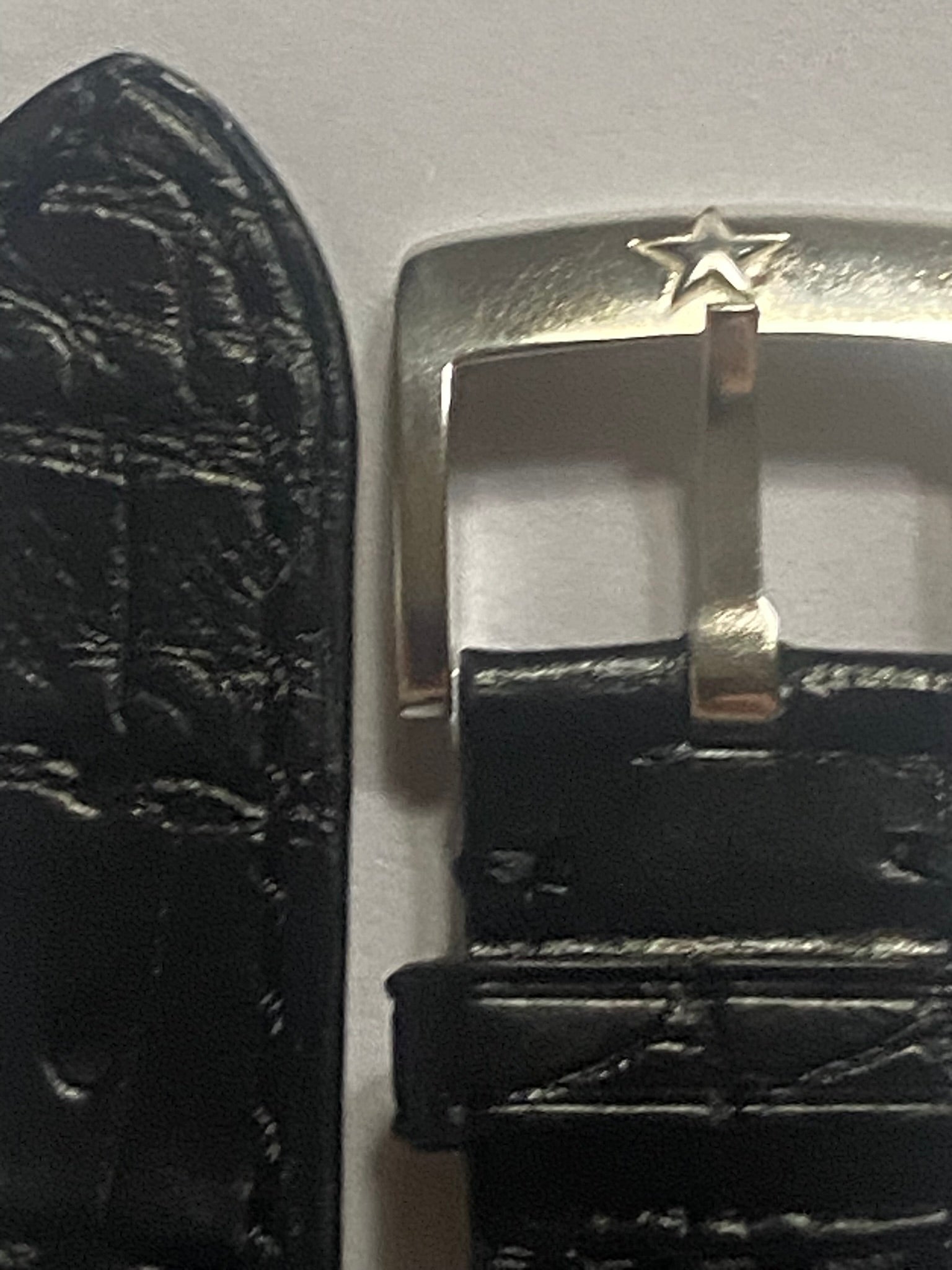 Zenith  20 mm original black alligator leather strap with pin buckle