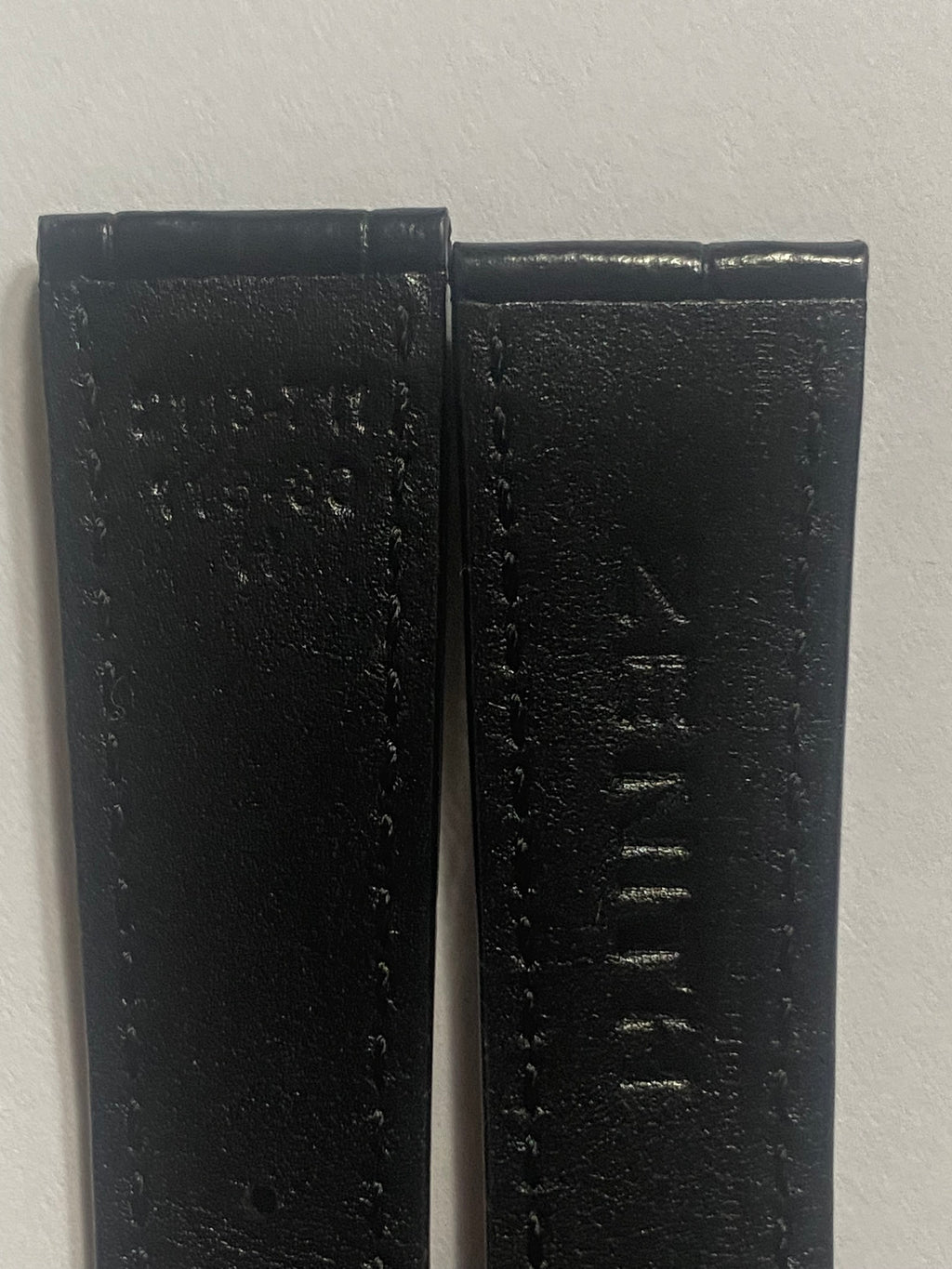 Zenith  20 mm original black alligator leather strap with pin buckle