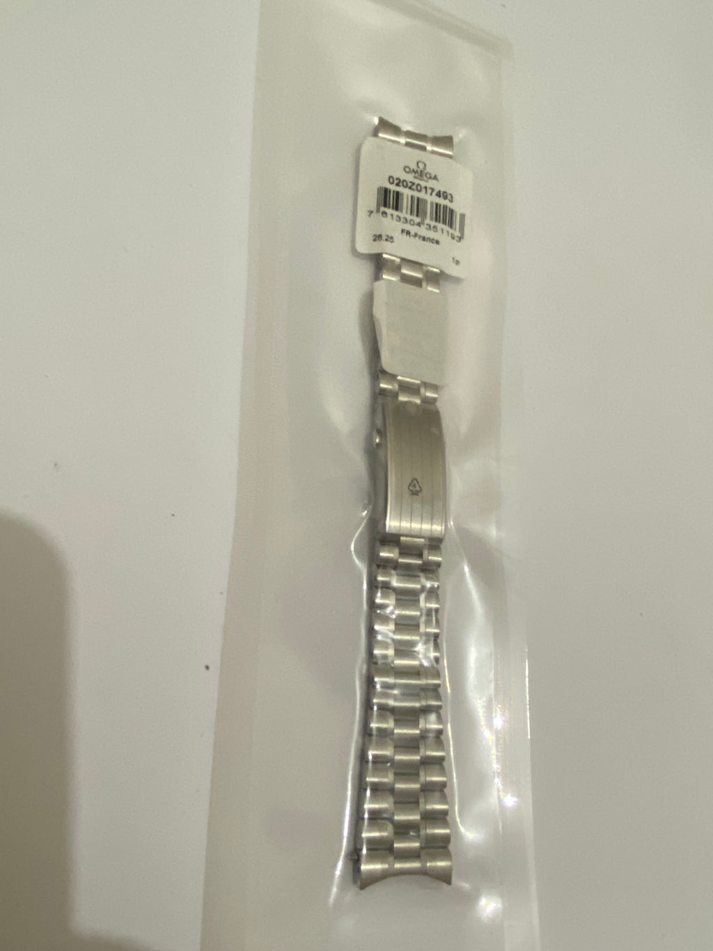 Omega Speedmaster Moonwatch 1861 and 3861 Polished 20  mm Steel bracelet 020Z017493