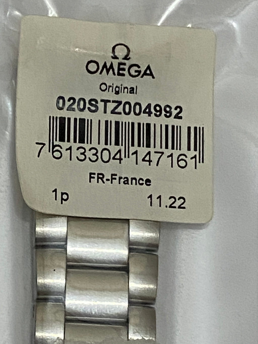Omega Seamaster Planet Ocean 600m GMT 8906 Caliber 21 mm original steel bracelet  020STZ004992