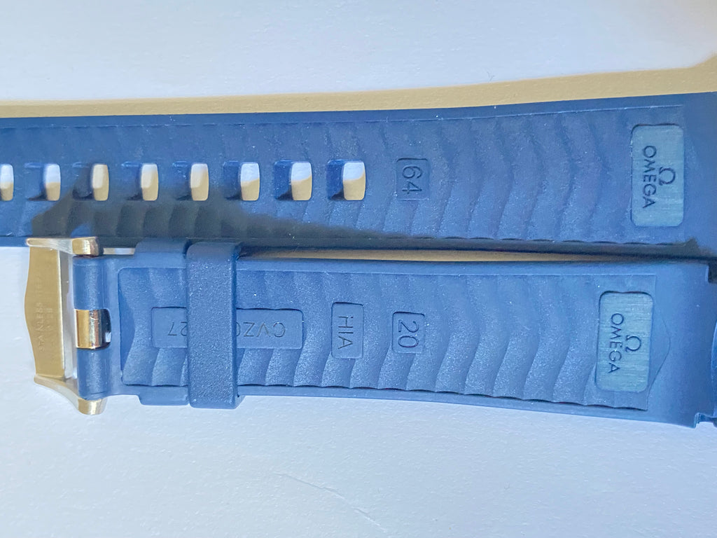 Original Omega Seamaster 300m Professional 8800 Caliber Navy Blue Rubber Strap 20 mm 032CVZ010127