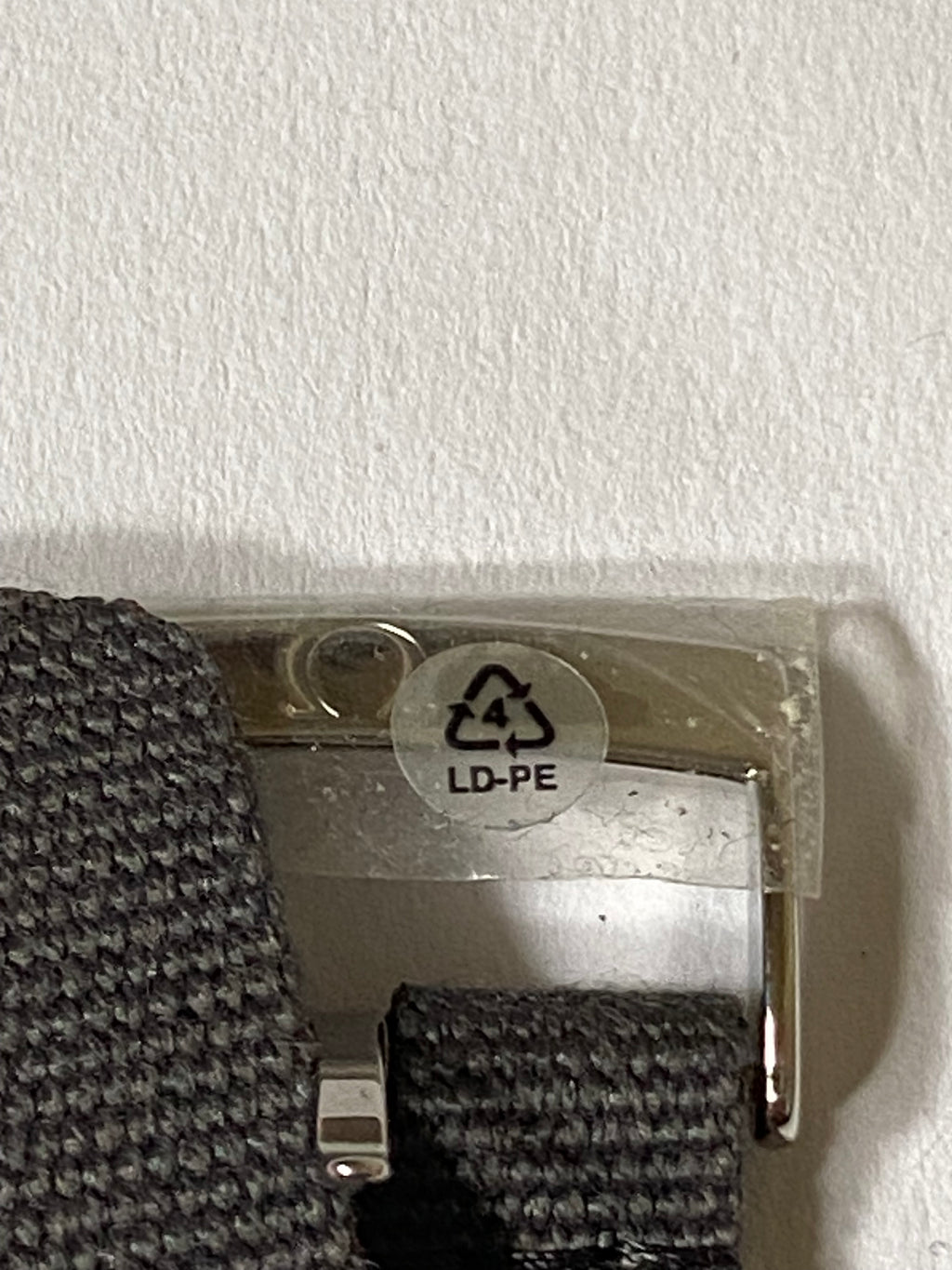 Omega original 20 mm grey nato strap with silver pin buckle  CVZ007575  025STZ007439
