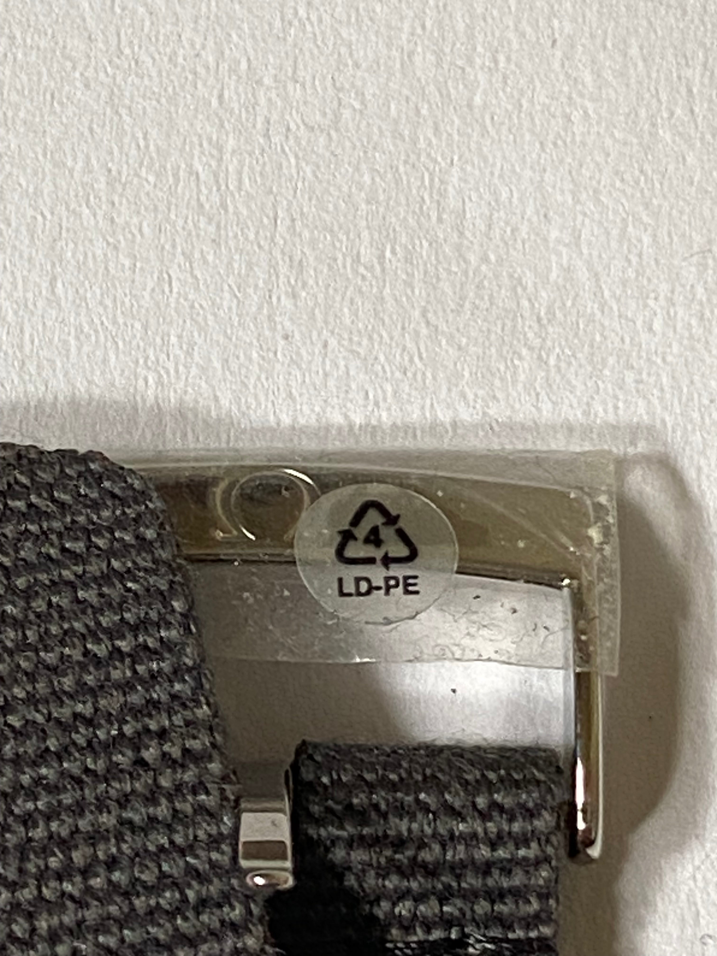 Omega original 20 mm grey nato strap with silver pin buckle  CVZ007575  025STZ007439