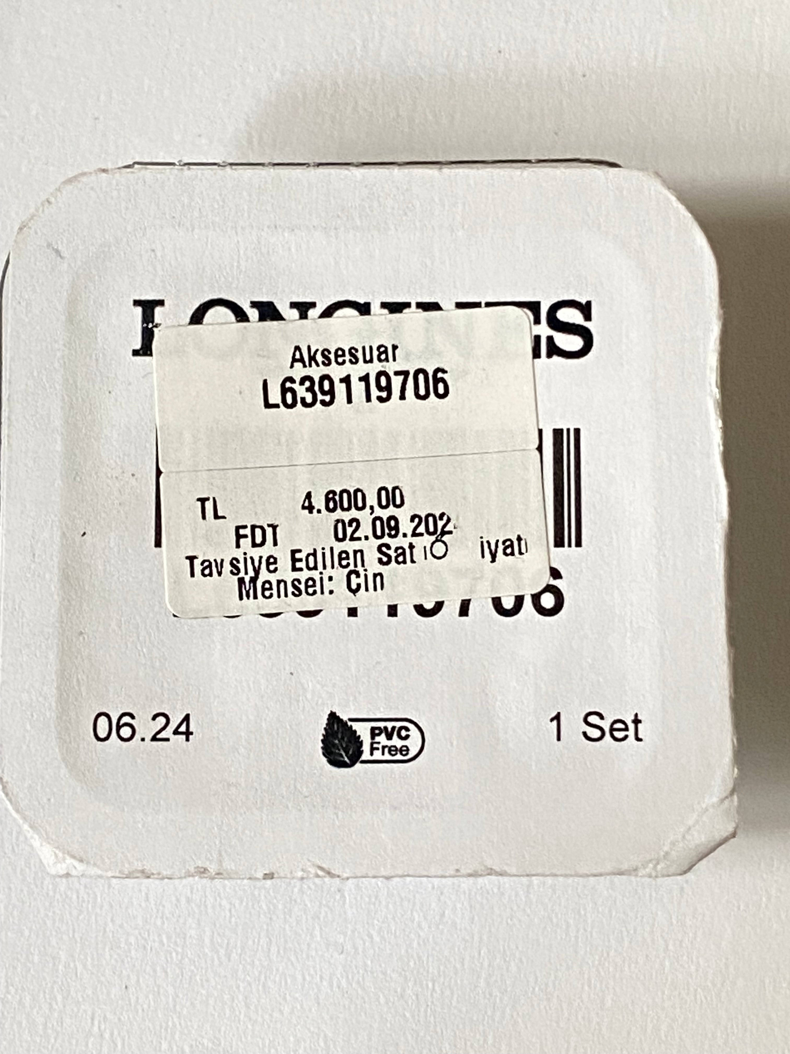 Longines oem silver deployment buckle 20 mm L639119748