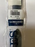 Longines Original Master Collection Moonphase 21 mm  Navy Blue Alligator XL Leather Strap with silver deployment buckle L682153045
