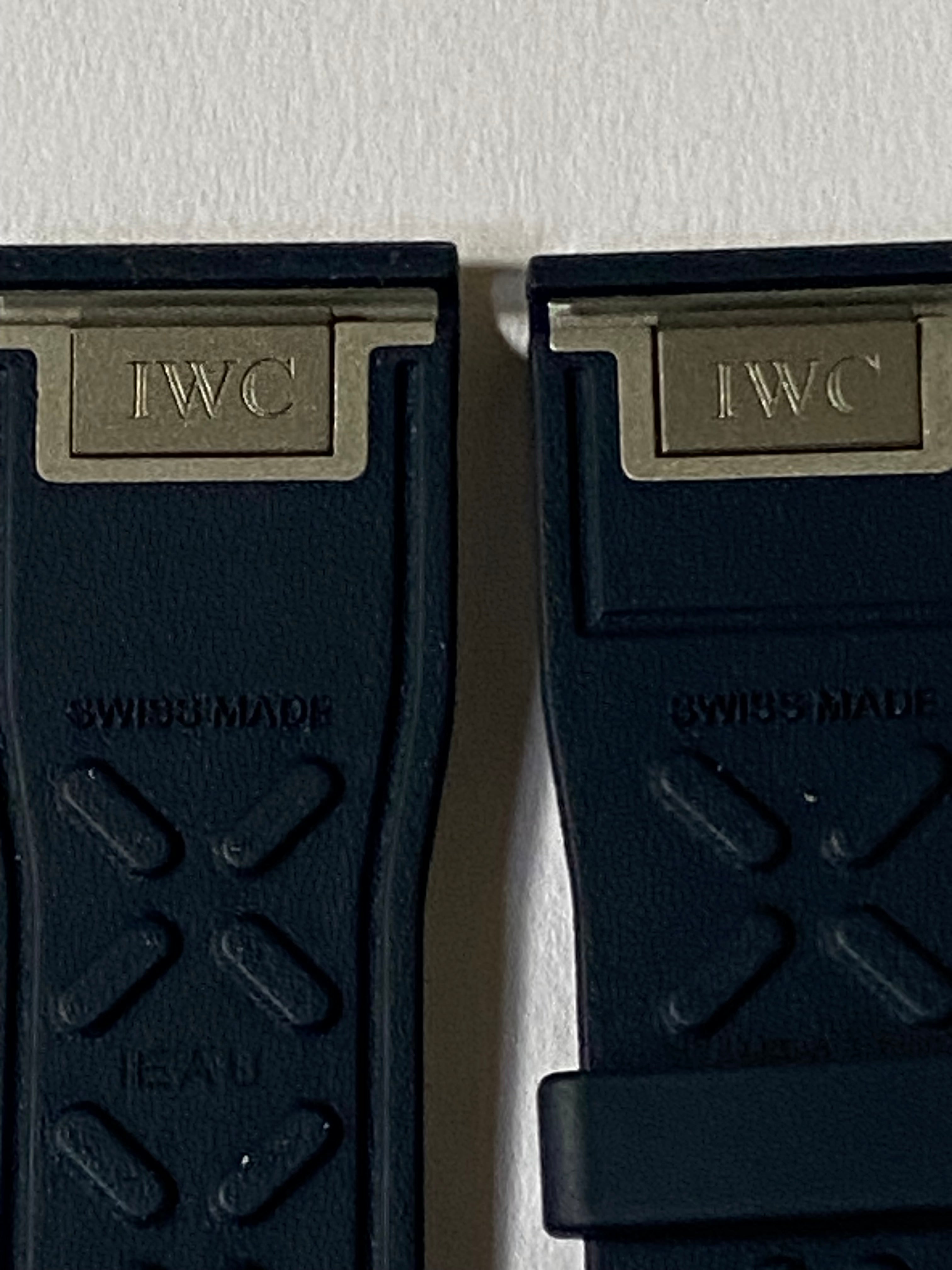 IWC Original 21 mm Navy Blue  Easy Change Rubber Strap