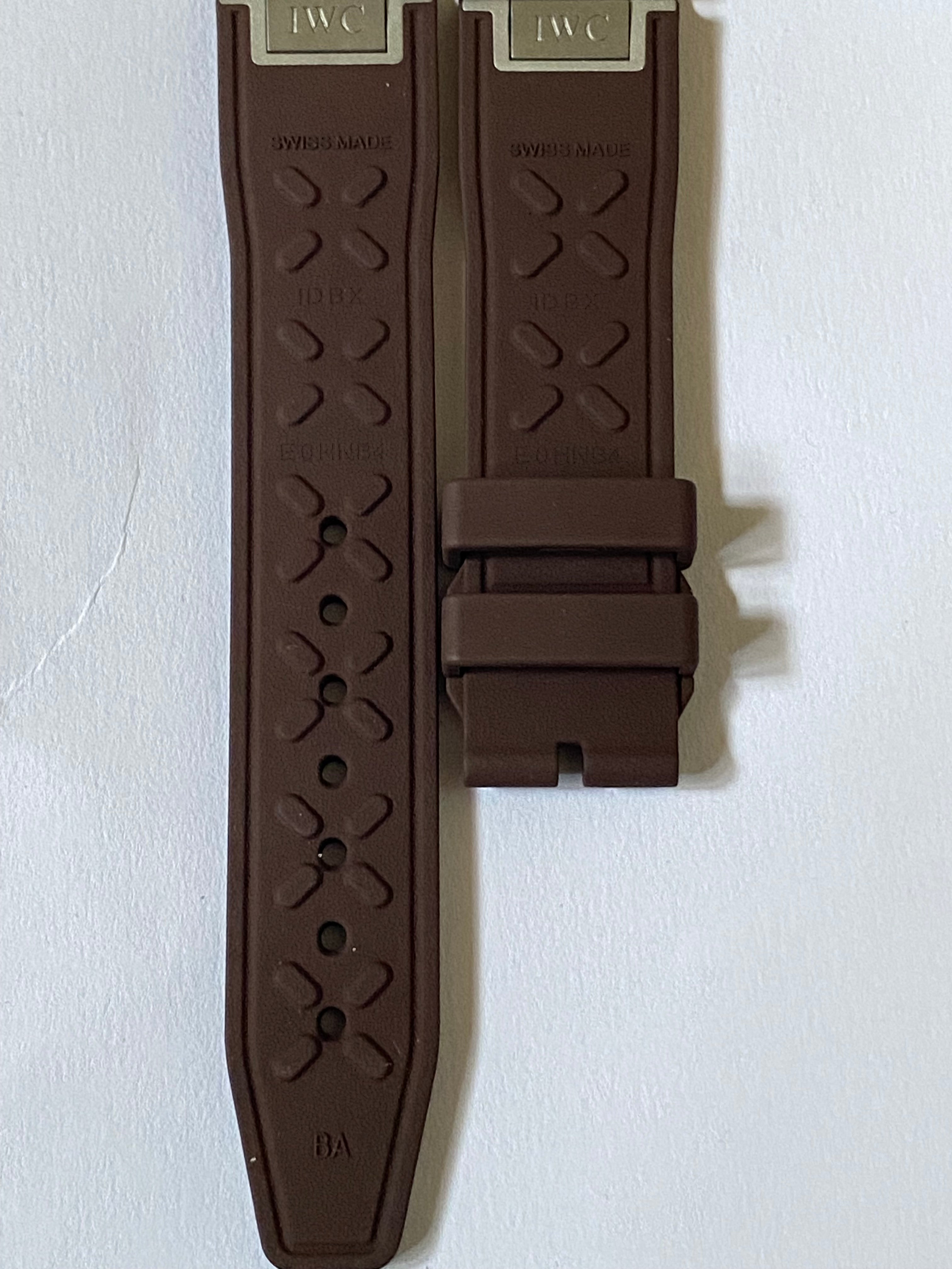 IWC Original 20mm Brown Easy Change Rubber Strap