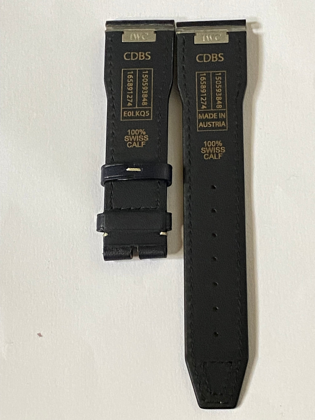 IWC Original 21 mm Black Easy Change Leather Strap