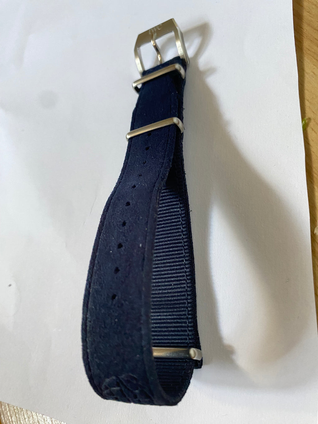 IWC Original 20 mm Navy Blue Nato Strap with pin buckle