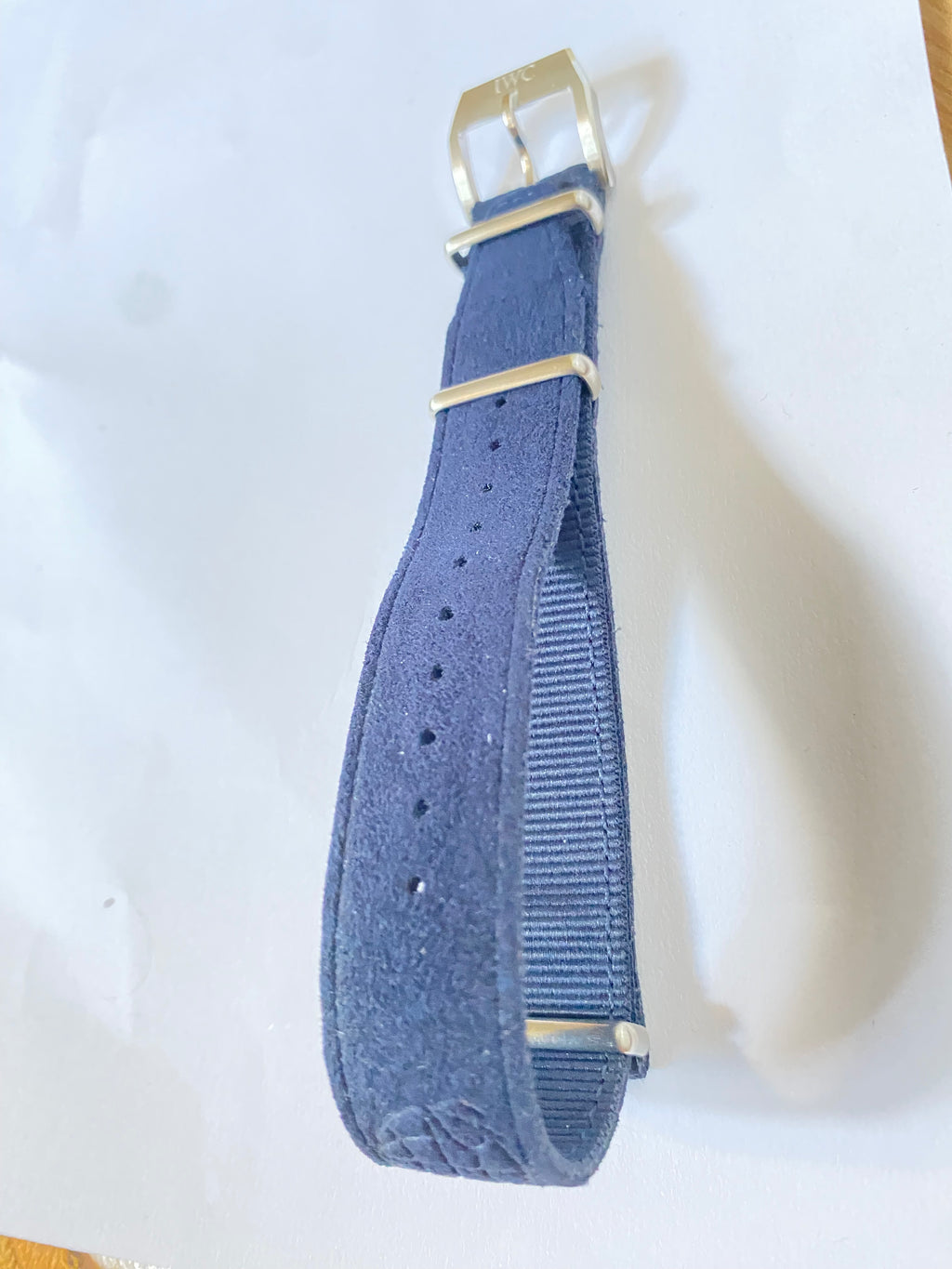 IWC Original 20 mm Navy Blue Nato Strap with pin buckle