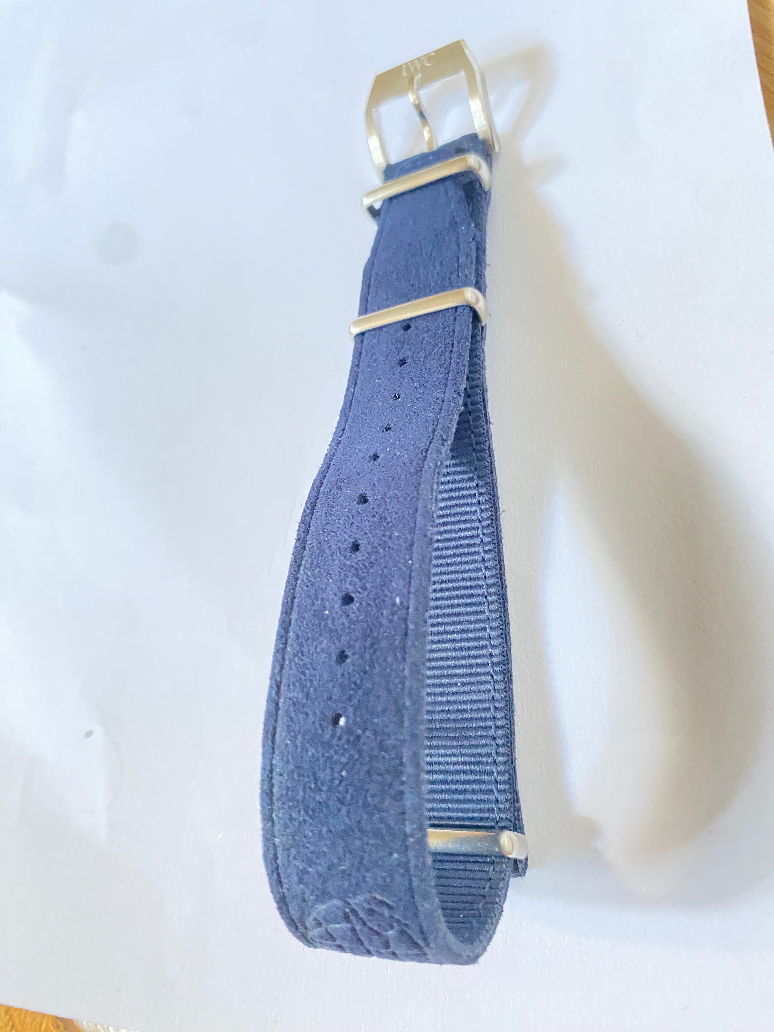 IWC Original 20 mm Navy Blue Nato Strap with pin buckle