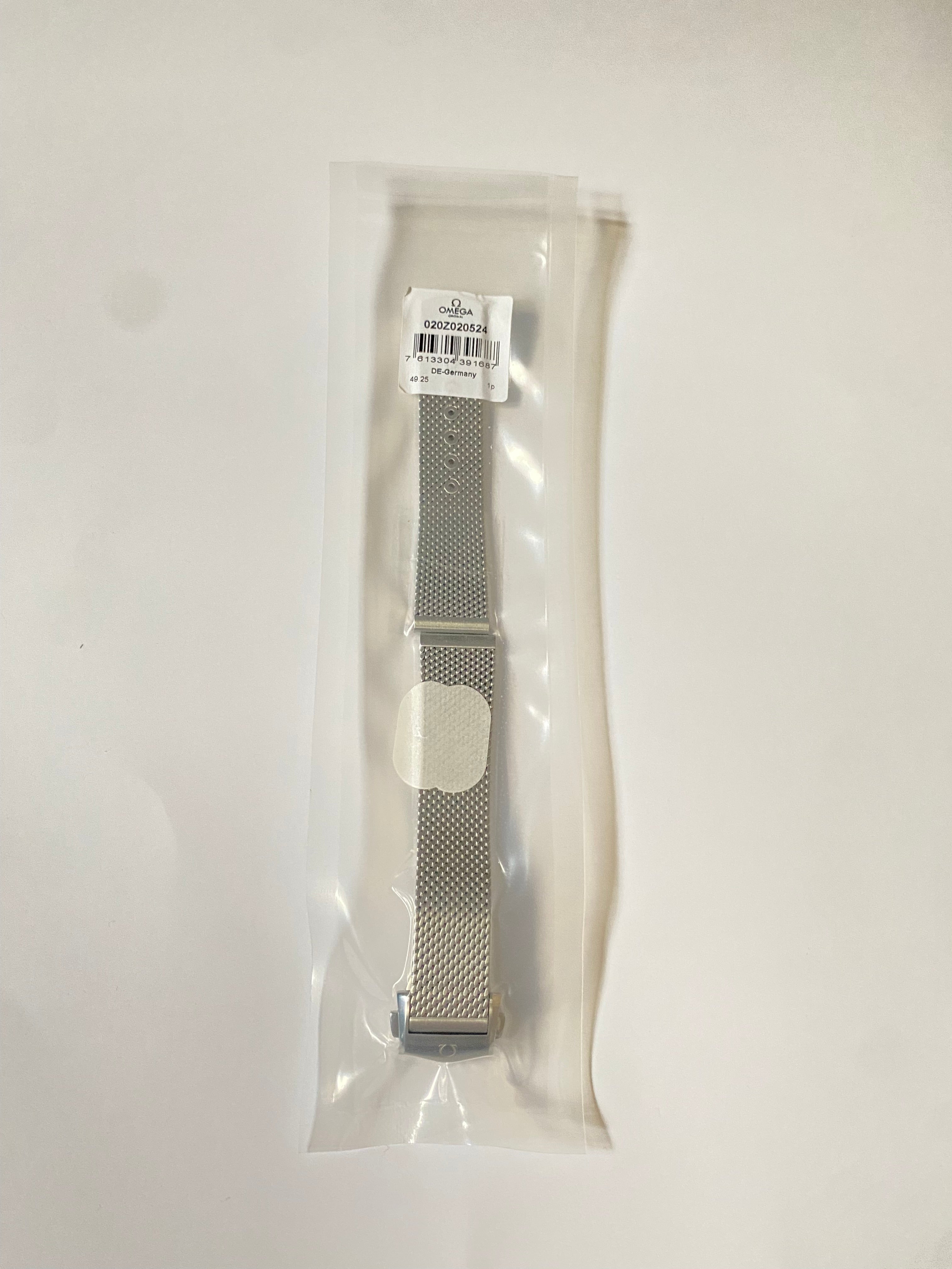 Omega 20 mm original mesh milanese steel bracelet  020Z020524