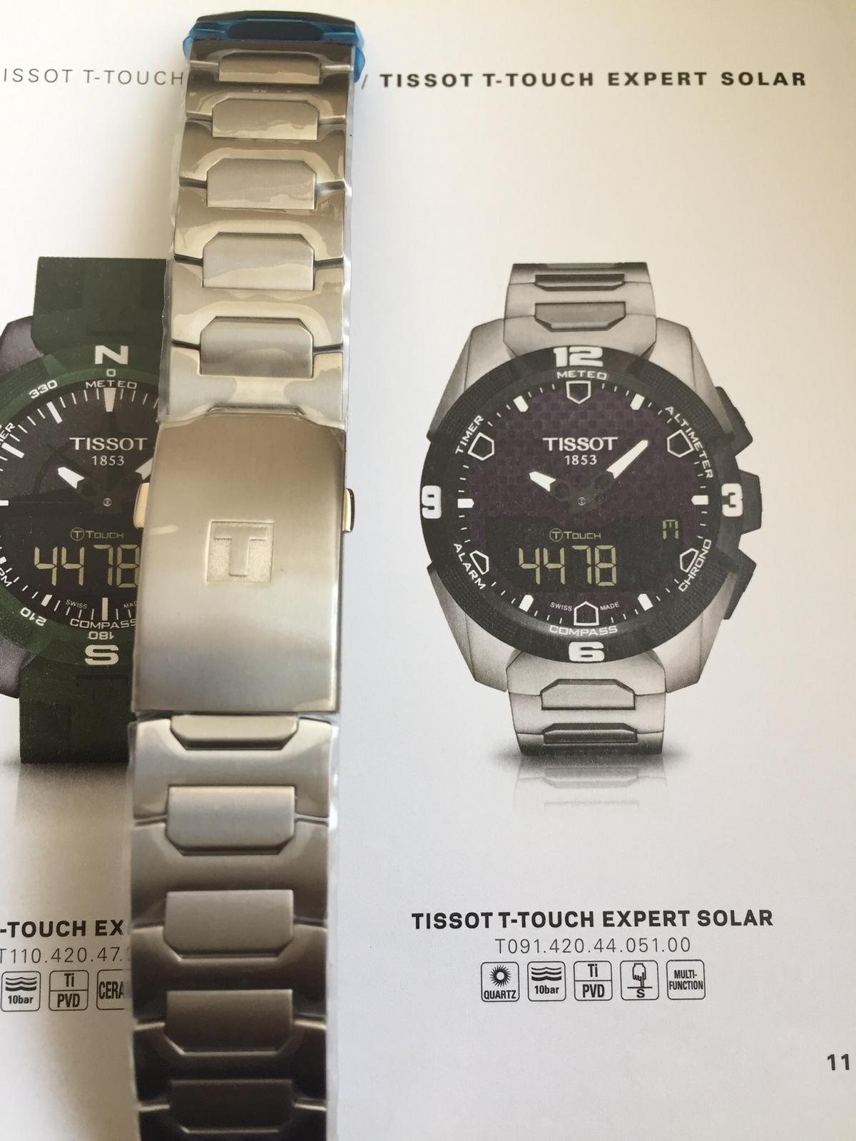TISSOT T-TOUCH Expert Solar T091420 titanium bracelet T605035415 T605.035.415