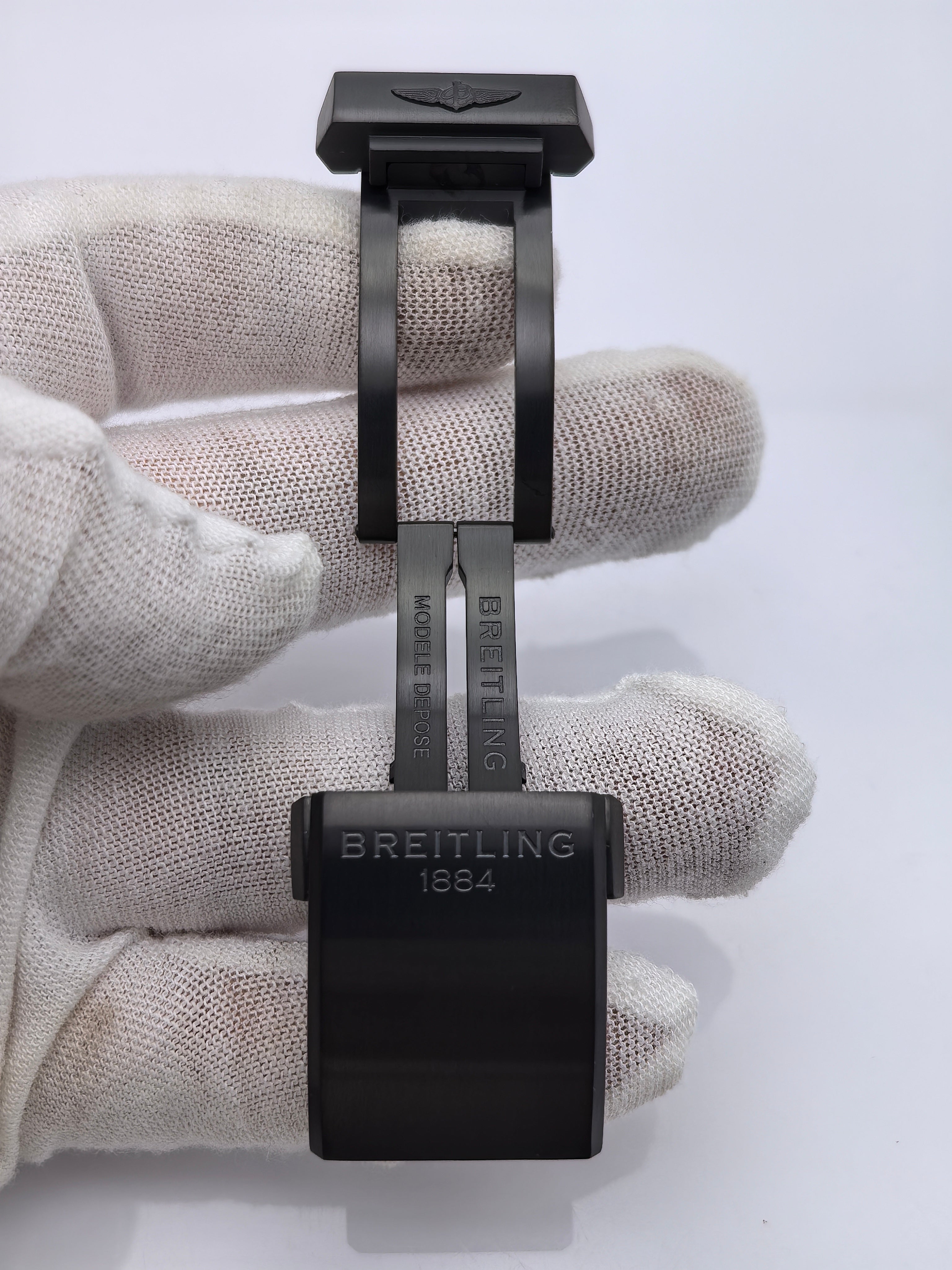 Breitling black deployment buckle 20 mm  for silicone and rubber straps